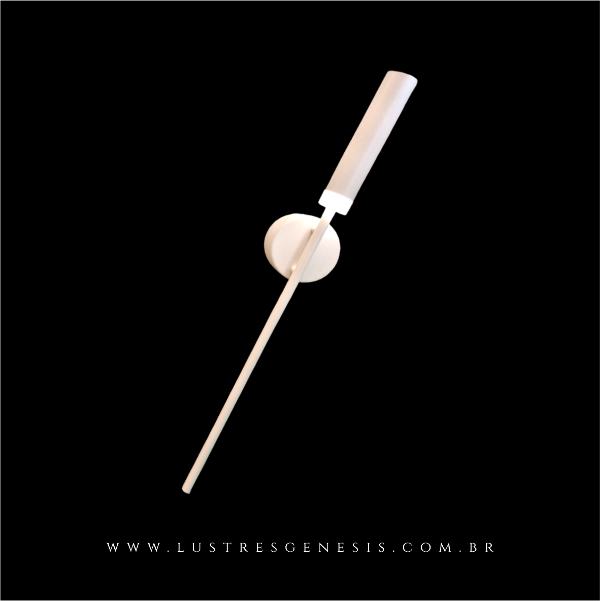 Arandela Moderna Onyx Branco da marca Sindora, modelo DCB01140, ideal para quarto, sala de estar, lavabo e varanda.  Lustres Gênesis - o melhore site da Internet para comprar Lustre